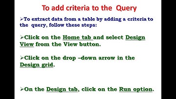 Chapter- 4  MS ACCESS: QUERIES, FORMS & REPORTS (PART-2)