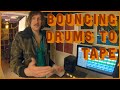 Bouncing Drums Stereo Mix BACK to the Tascam 388