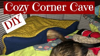 DIY: Corner Cave for Ferrets/Small Pets