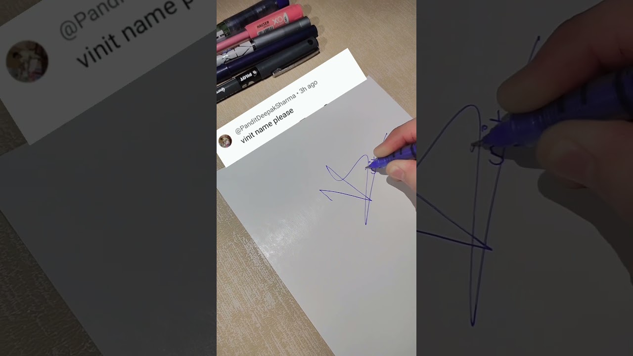 vinit name signature style 👍🏻😊