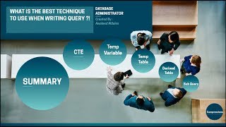 Sql server Best technique to use when writing queries 😉 (Save data temporarily)