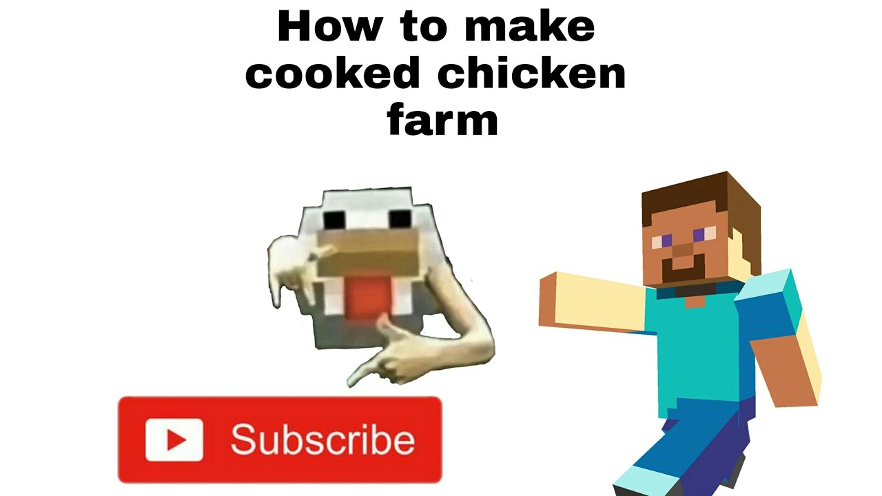 How to make a cooked chicken farm in minecraft pe YouTube