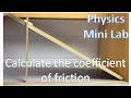 Calculating Static Coefficient of Friction Through Experimental Analysis