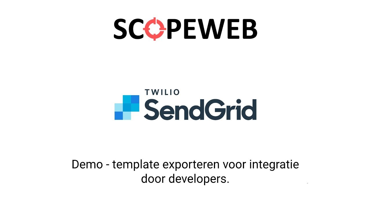 SendGrid - e-mail template exporteren - YouTube
