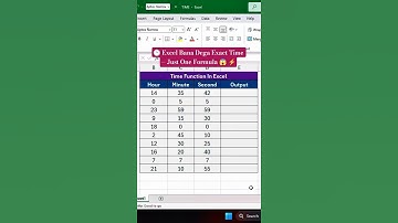 convert hour minute second into time in excel ⏰ | time function explained 💡 #shorts