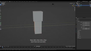 How to make a basic Minecraft character in Blender. [Part 1]