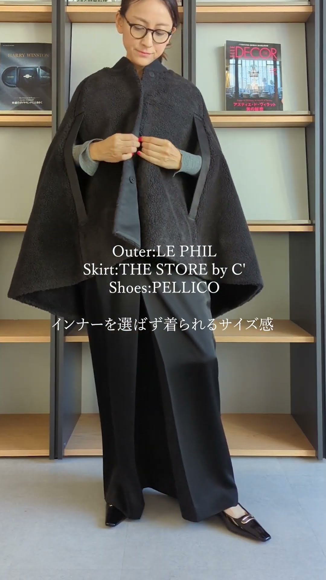 OHGA オーガ　ケープコートCLOAK ポンチョ ohga ケープコート ポンチョ （ohga ケープ ポンチョ CLOAK 酸い）