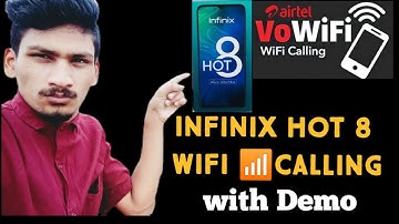 infinix hot 8 wifi 📶 calling full guide in hindi with Demo