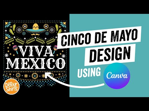 Cinco de Mayo Design in Canva for FREE | Easy Step by Step Tutorial for Beginners on Print on Demand
