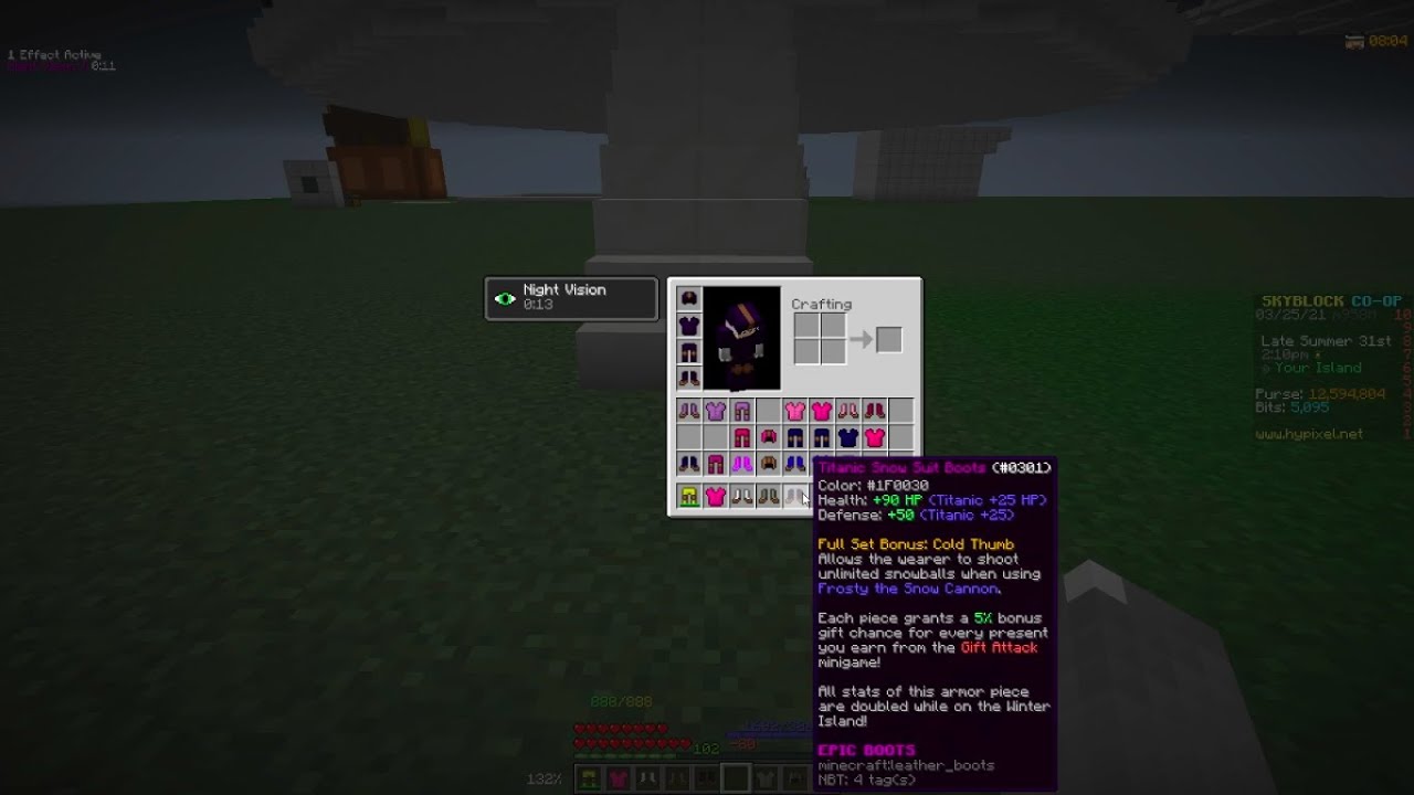How to dye armor in Hypixel Skyblock! (Not Patched) YouTube