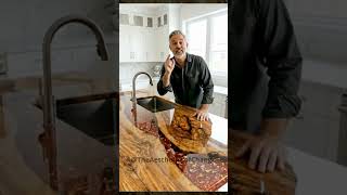 From Raw Wood to Luxury Kitchen Masterpiece 🤯✨ | EPIC Countertop Transformation! #shorts   #design