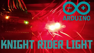 How To Make Knight Rider Lights Using Arduino ( with coding )