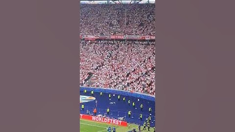 Atmosfera na trybunach podczas meczu Polska - Austria 1:3 | 21.06.2024