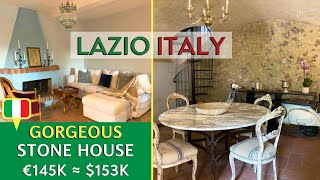 Enchanting Stone HOUSE for SALE in ITALY | Italian Lake Home in Lazio