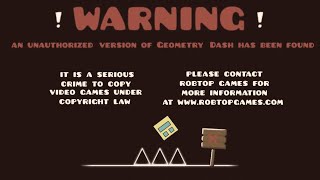 Geometry Dash Anti Piracy Screen (Remake)