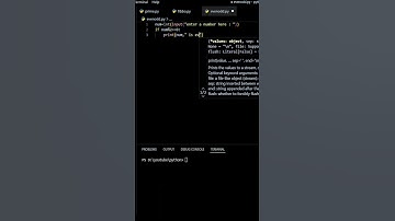 Python Program to Check Number is Even or Odd #python #shorts #trending