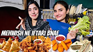 First time behan ne iftari bnae👩‍🍳| bread pockets bnae| NA64