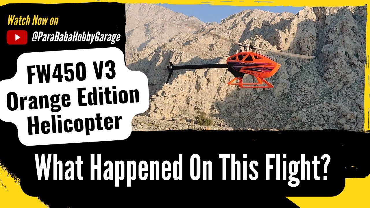 FLY WING - FW450L V3 helicoptère - Rouge RTF - FLASH RC