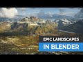 Largescale landscape breakdown in blender