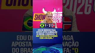 DEU RUIM... 😬🛡️ EDU DE MENESES APOSTOU NA CLASSIFICAÇÃO DO BRASIL SOBRE A NORUEGA, MAS... #shorts