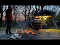 Jimny Camping | NEW 180º Awning & Solar Panel | Relaxing Alone at Kielder Forest & Blaydon Burn Farm