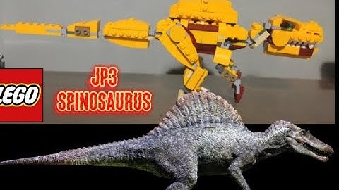 Lego alternative build Jurassic Park 3 spinosaurus with two lego creator 31112 wild lion 🦁 set
