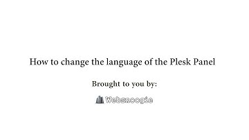 How to change the language of the Plesk Panel   Websnoogie