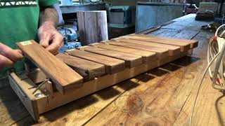 Cutting Marimba keys to shape