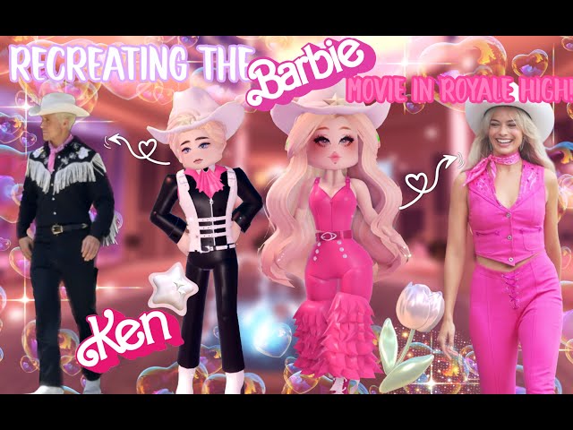 BARBIE MOVIE Outfits in ROYALE HIGH! 💗 Recreating Barbie's Looks in Roblox Royale  High 2023 