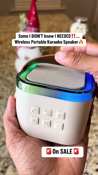 Portable Karaoke Speaker with Bluetooth - Perfect Gift Idea!
