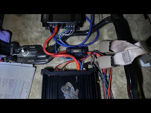 How to install Chevy Tahoe 2002 aftermarket 4 channels amplifier