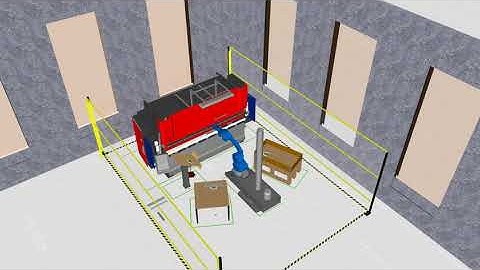 Bending Robotic Cell Simulation