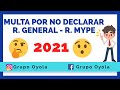 MULTA POR NO DECLARAR TU IMPUESTO - SUNAT / ART. 176 NUMERAL 1 C.T. - TEORIA Y CASO PRÁCTICO TABLA I