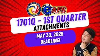 BIR INCOME TAX RETURN - 1701Q 1st Quarter How to submit Attachments ONLINE using eAFS
