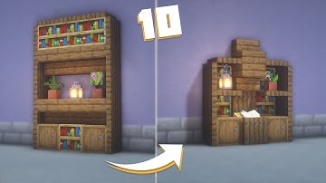 10+ Simple Bookshelf Designs in Minecraft