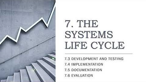 IGCSE ICT 18 - THE SYSTEMS LIFE CYCLE PART2