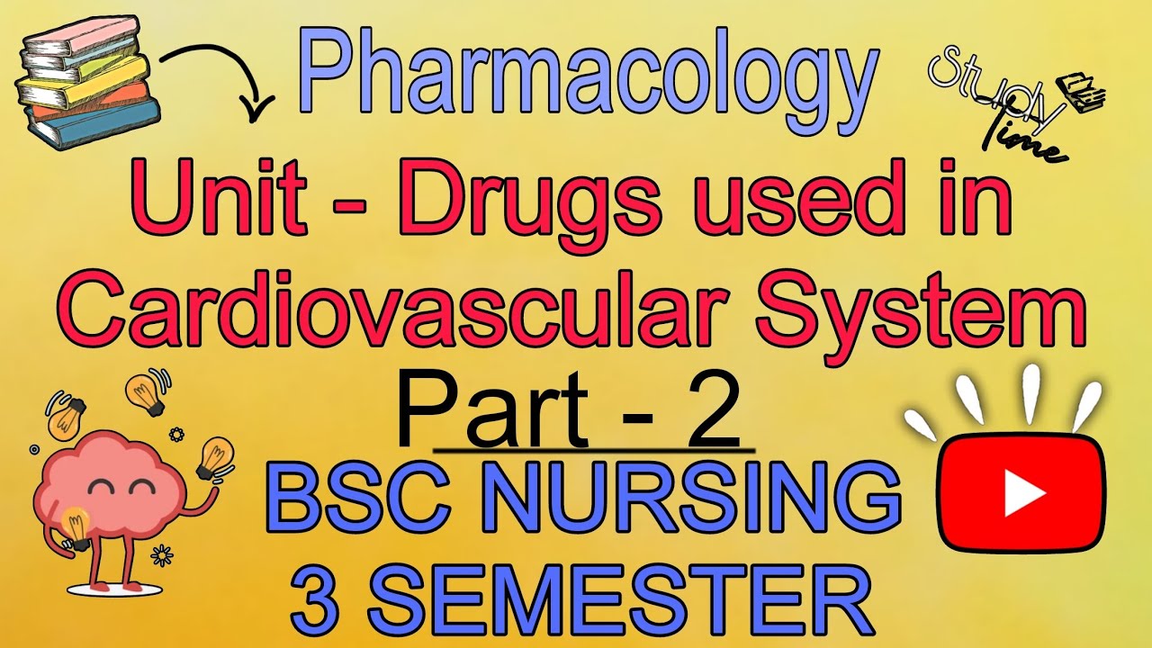 Pharmacology Vol-1: Drugs Acting on Cardiovascular System | Part 2 | B ...