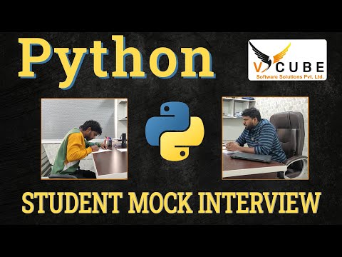 Python Mock Interview 2024 | Student Mock Interview | PYTHON Interview for Fresher | V cube