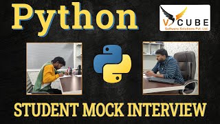 Python Mock Interview 2024 | Student Mock Interview | PYTHON Interview for Fresher | V cube