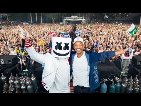 Marshmello Brings Out Will Smith At Ultra Miami 2018