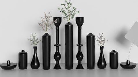 decorative set (black object + speed tree)