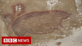 World's oldest animal cave painting in Indonesia - BBC News