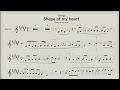 Sting - Shape of my heart - Sheet music for Saxophone Alto & Tenor
