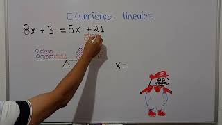 Linear equations: the balance method ⚖️ #algebra #math