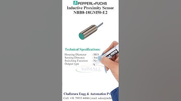 Pepperl Fuchs Inductive Sensors: NBB8-18GM50-E2 | +91 79955 44066 #shorts