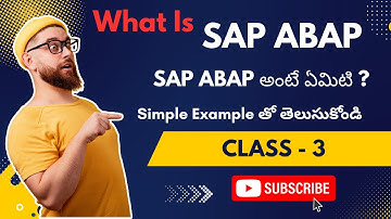 SAP ABAP Full  Course In Telugu | Class - 3  #SAPABAP #SAPABAPTraining #SAPOnlineTraining #sapabap