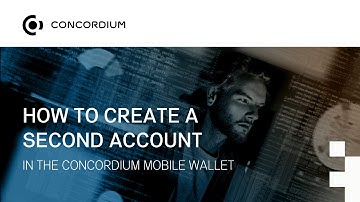 How to create a second account in the Concordium Mobile Wallet