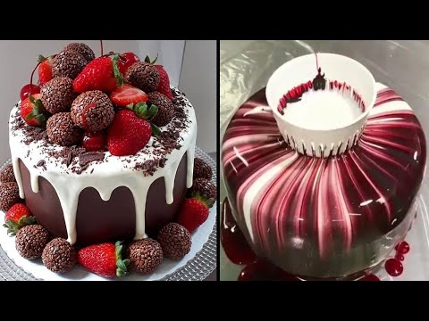 Video: How Beautiful To Decorate A Cake With Strawberries