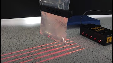 Focusing Laser Light with a Convex Water Lens