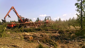 CTR Pull Thru Delimber Trailer Mounted